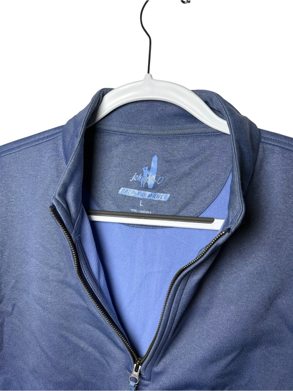 johnnie-O Prep-Formance Quarter Zip Pullover Blue Large Performance Golf - Picture 3 of 5
